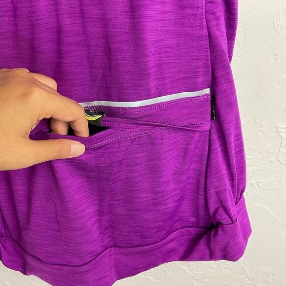 Moxie Cycling Iris Purple Layered Tank Top Small NWT - Picture 3 of 6